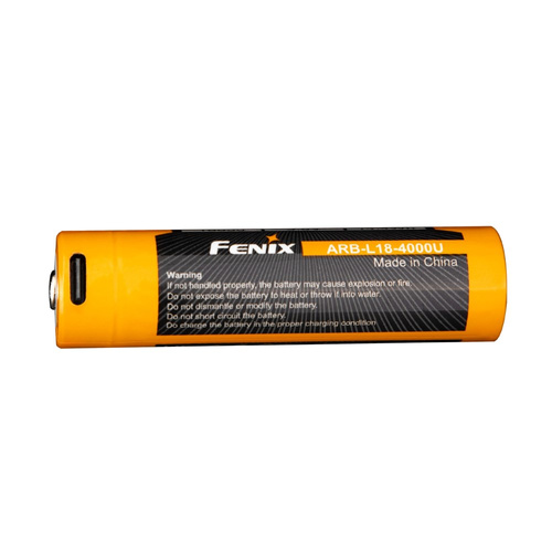 Fenix - Rechargeable Battery ARB-L18U USB - 4000 mAh - 3.6V - ARB-L18U-4000U