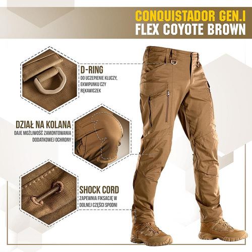 M-Tac - Taktische Hose Conquistador Gen. I Flex - Ripstop - Coyote Brown - 20059017