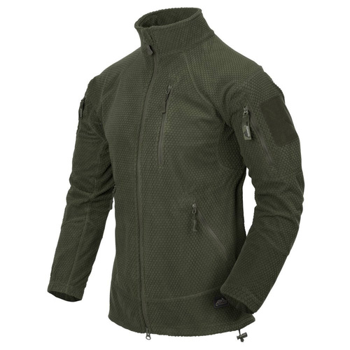 Helikon - Alpha Tactical Grid Fleece Jacke - Olive Green - BL-ALT-FG-02