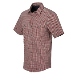 Helikon - Koszula Covert Concealed Carry Short Sleeve - Dirt Red Checkered - KO-CCS-CB-C5