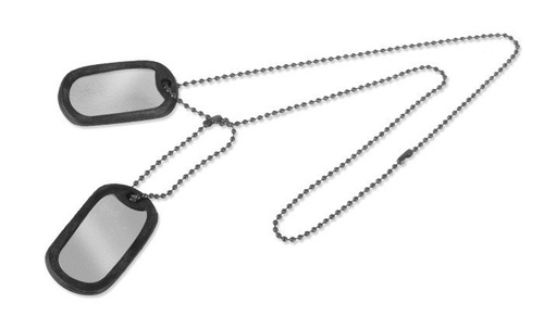 Nieśmiertelnik Dog-Tag - Srebrny