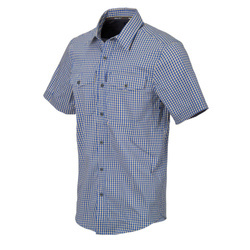 Helikon - Koszula Covert Concealed Carry Short Sleeve - Royal Blue Checkered - KO-CCS-CB-C4