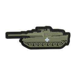 M-Tac - Naszywka Czołg z krzyżem- PVC 3D - Zielony - 51338310