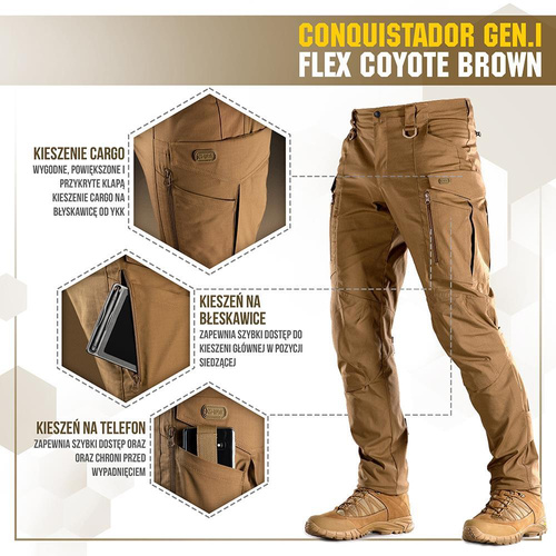 M-Tac - Taktische Hose Conquistador Gen. I Flex - Ripstop - Coyote Brown - 20059017