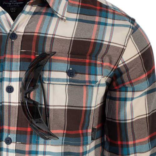 Helikon - Greyman Shirt - Coral Crimson Checkered - KO-GMN-NS-PH