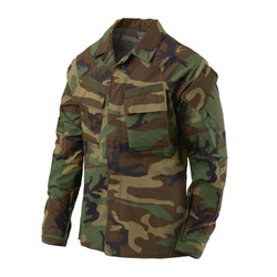 Helikon - Bluza wojskowa Raid - Ripstop - 8 kieszeni - US Woodland - BL-RAD-SP-03