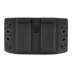 DOUBLETAP GEAR - Ładownica Kydex zewnętrzna OWB na dwa magazynki P-07/09/10, M&P9, SFP9, P320 - Czarna