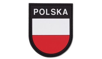 101 Inc. - 3D-Aufnäher - Polen-Schild - Vollfarbe - 444130-7015