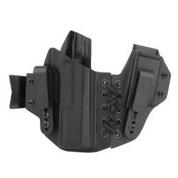 DOUBLETAP GEAR - Appendix Elastic IWB Kydex Holster für CZ P-10 C und Magazin - Schwarz