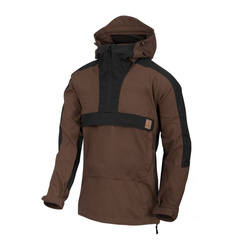 Helikon - Jacke Anorak Woodsman - Erdbraun/Schwarz - KU-WDN-DC-0A01B