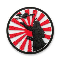 M-Tac – Aufnäher „Der Weg des Samurai“ – 3D PVC – Weiß/Rot – 51338302