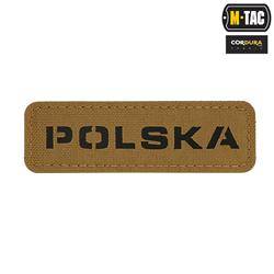 M-Tac - Aufnäher Polen 25x80 - Laserschnitt - Schwarz / Coyote - 51004105