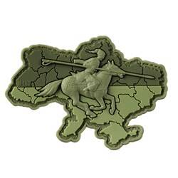 M-Tac – Cossack Ukraine Patch – PVC 3D – Horse Charge – Oliv – 51349001