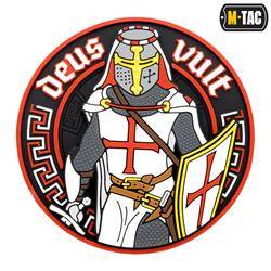 M-Tac – Deus Vult Patch – 3D PVC – Weiß/Rot – 51116000