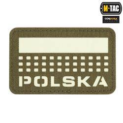 M-Tac - Flaggenaufnäher Polen 50x80 - Laserschnitt - Ranger Green / Fluo - 51007223
