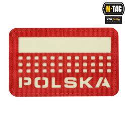 M-Tac - Flaggenaufnäher - Polen 50x80 - Laserschnitt - Rot / Fluo -51007233