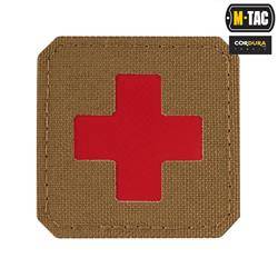 M-Tac - Medic Cross Laser Cut Patch - Cordura 500D - Rot / Coyote - 51122533