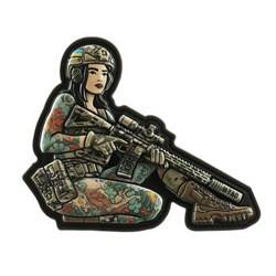 M-Tac – Tactical Girl №2 Yakuza Patch – PVC – Schwarzes Haar – Vollfarbig – 51116212