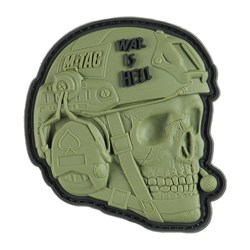 M-Tac – War is Hell Patch – PVC 3D – Oliv – 51328001