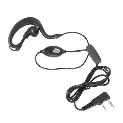 BaoFeng - Ohrhörer-Headset mit Mikrofon & PTT - Kenwood-Stecker