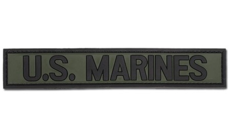 FOSTEX - 3D Aufnäher - U.S. MARINES (Streifen) - OD Grün