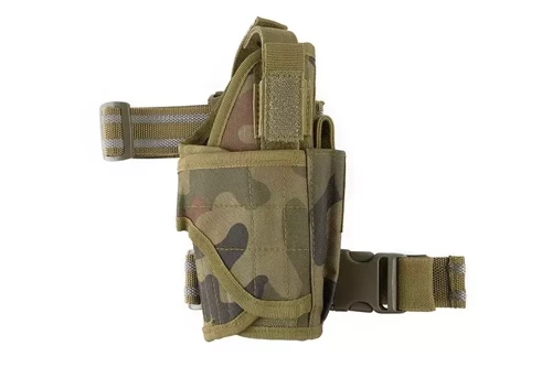 GFC Tactical - Holster Oberschenkel mit Magazinlader - Nylon - Muster 93 Wald Panther - GFT-29-011418