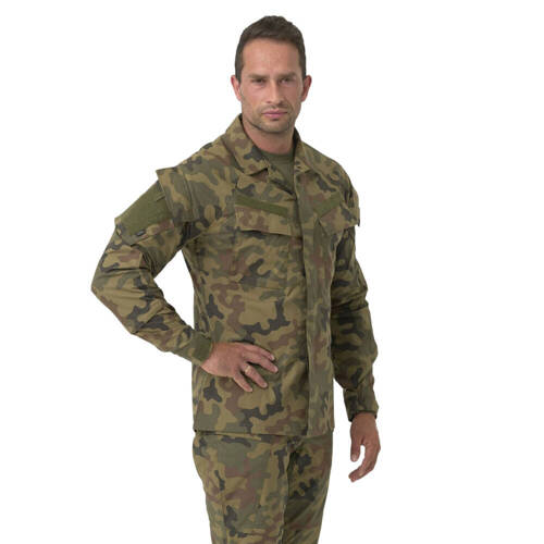 Helikon - Militär-Sweatshirt Raid - Ripstop - 8 Taschen - Wz. 93 PL Woodland - BL-RAD-SP-04