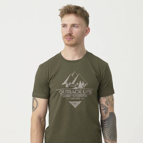 Helikon - T-shirt Outback Life - Taiga Grün - TS-OBL-CO-09