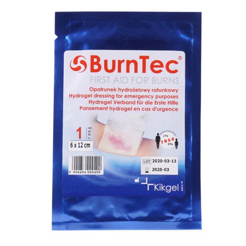 KIKGEL - Hydrogel-Verband BurnTec - 6 x 12 cm - NN-MKI-K06B-001