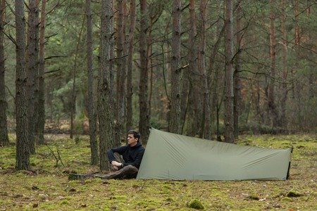 Lesovik - Ultralight Tarp SOLO - Krokodil Grün