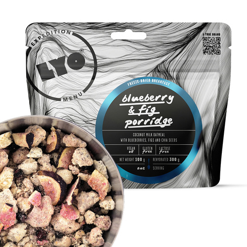 LyoFood - Lyo Expedition Gefriergetrocknete Ration - Haferflocken mit Feigen und Beeren - 300g - KE-S02W-AB16