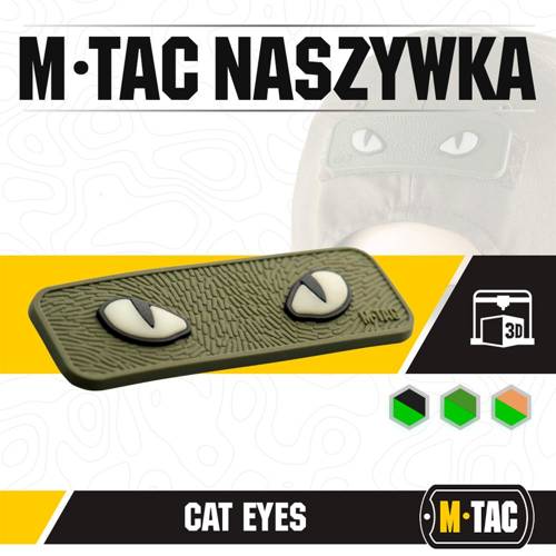 M-Tac - 3D PVC Katzenaugen Patch - Olive - 51114001