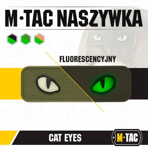 M-Tac - 3D PVC Katzenaugen Patch - Olive - 51114001