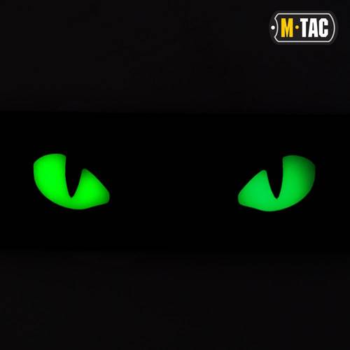 M-Tac - 3D PVC Katzenaugen Patch - Schwarz / Fluo - 51114002