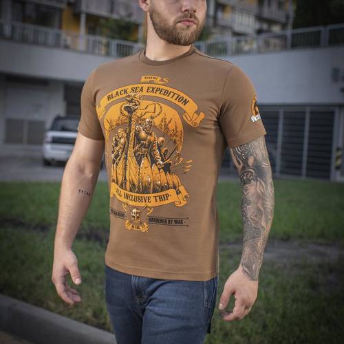 M-Tac - Black Sea Expedition T-Shirt für Männer - Coyote Brown - 80025017