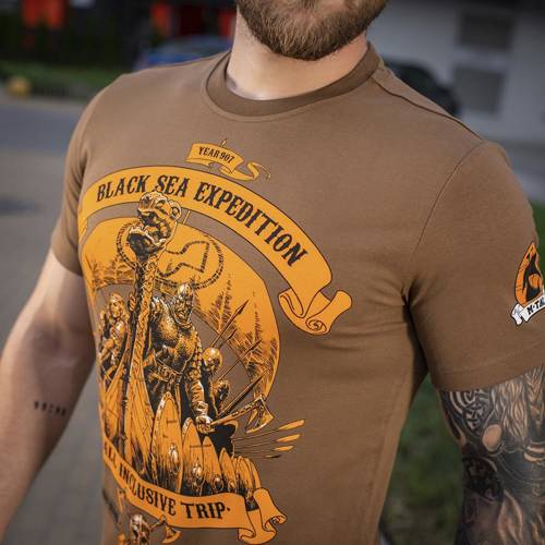 M-Tac - Black Sea Expedition T-Shirt für Männer - Coyote Brown - 80025017