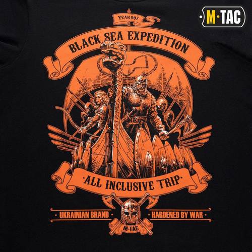 M-Tac - Black Sea Expedition T-Shirt für Männer - Schwarz - 80025002