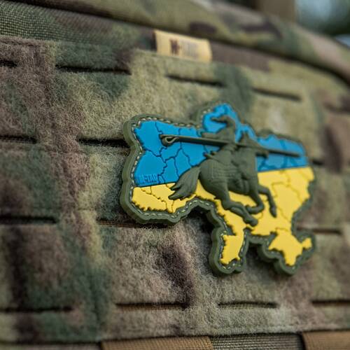 M-Tac – Cossack Ukraine Patch – PVC 3D – Horse Charge – Gelb/Blau – 51349000