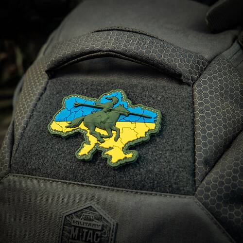 M-Tac – Cossack Ukraine Patch – PVC 3D – Horse Charge – Gelb/Blau – 51349000