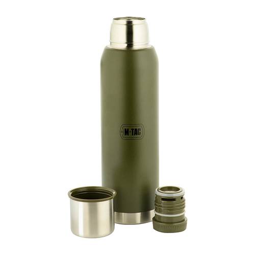 M-Tac - Edelstahl-Thermoskanne - 1000 ml - Olive - UN-B04-1000A