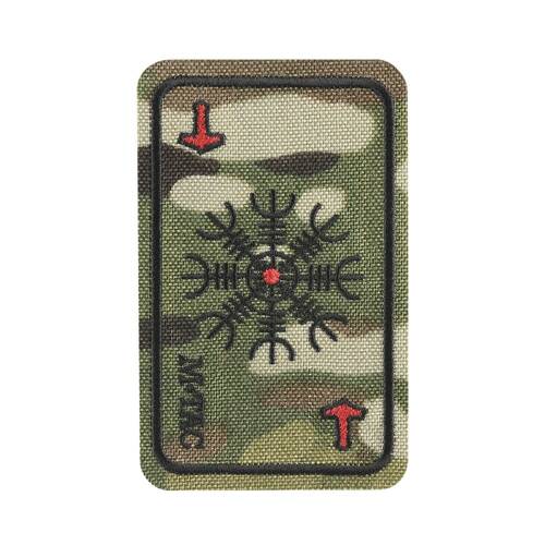 M-Tac - Gesticktes Moralabzeichen Karte Helm des Terrors - Multicam - 51392008