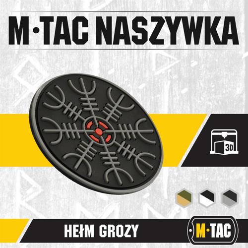 M-Tac – Helm of Terror Patch – 3D PVC – Schwarz/Grau – 51221211