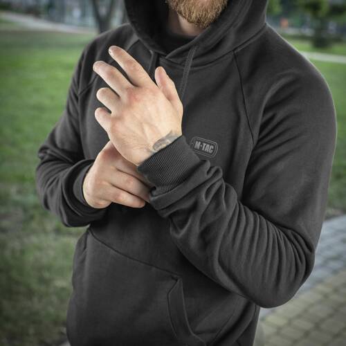 M-Tac - Hoodie Baumwolle Raglan - Schwarz - 20483002