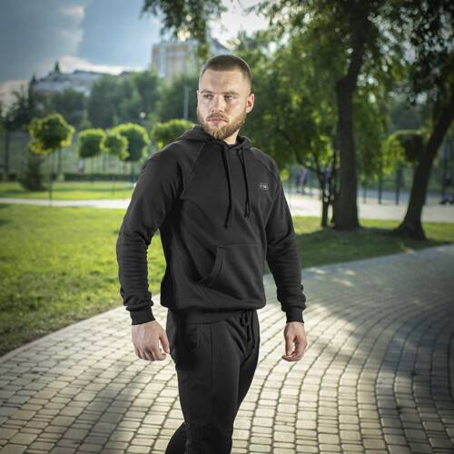 M-Tac - Hoodie Baumwolle Raglan - Schwarz - 20483002