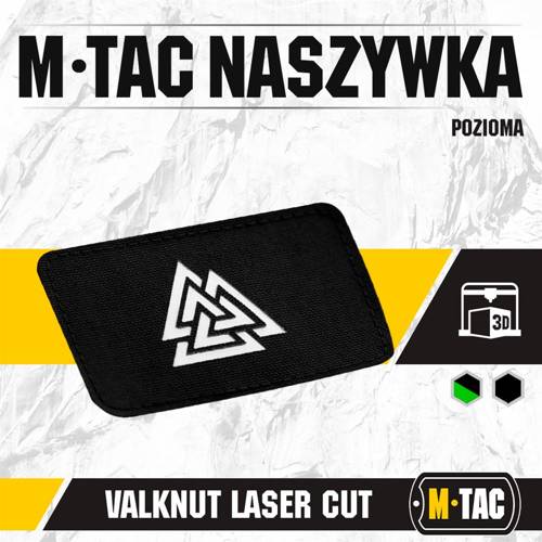 M-Tac - Lasergeschnittene Valknut horizontale Patch - Schwarz - 51164299