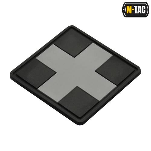 M-Tac - Medic Cross Square 3D PVC Patch - Schwarz / Grau - 51124211