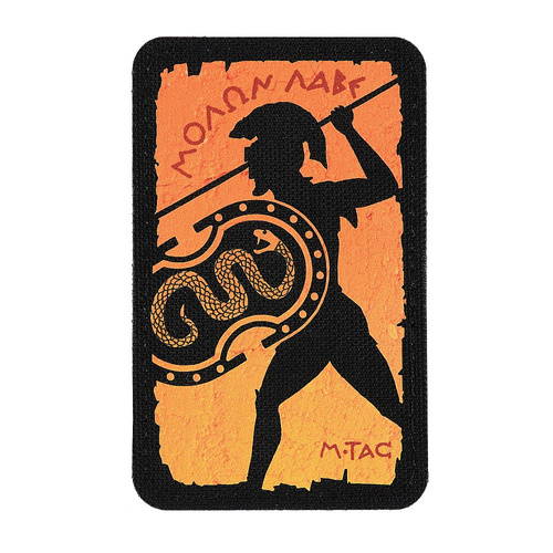 M-Tac - Molon Labe Patch - Cordura 500D - 50 x 80 mm - Schwarz - 51312002