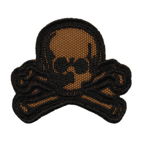 M-Tac – Old Skull Patch – Stoff – Schwarz/Coyote – 51132502