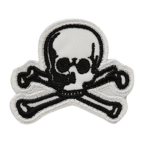 M-Tac – Old Skull Patch – Stoff – Schwarz/Weiß – 51132036