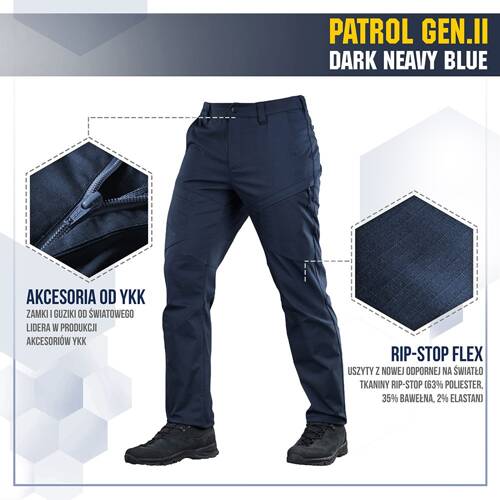 M-Tac – Patrol Gen II Flex Taktische Hose – Dunkelmarineblau – 20066015